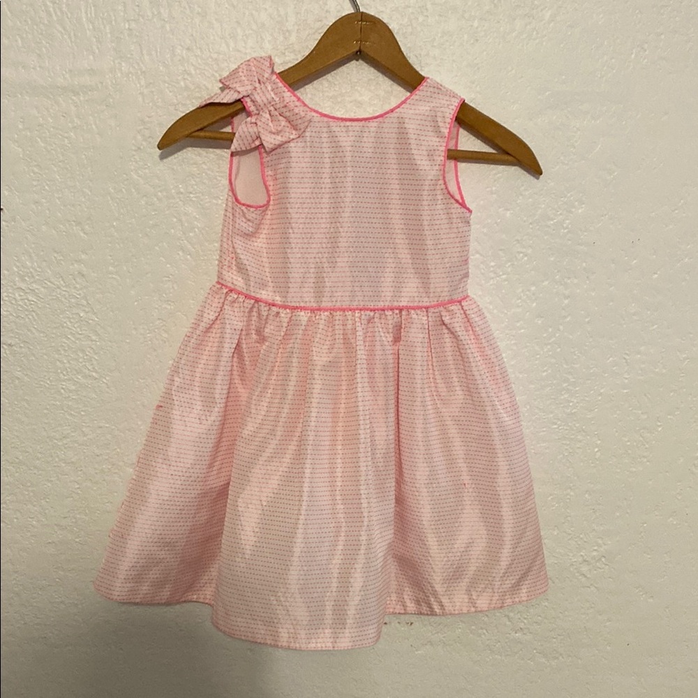 Janie and Jack Pink Bow Accent Dress